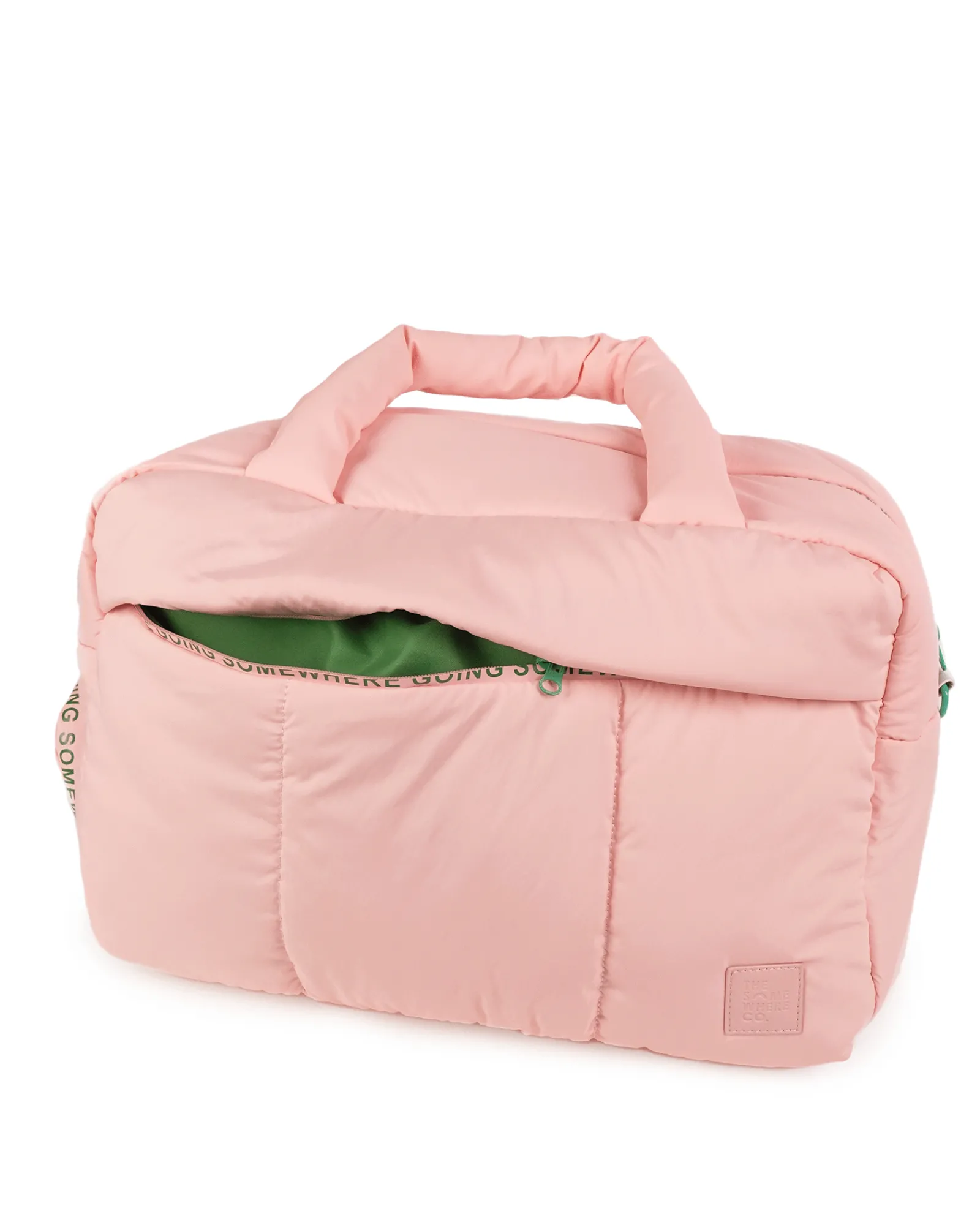 Weekender Bags|Travel Bags|The Somewhere Co Baby Pink Marshmallow Duffle Bag
