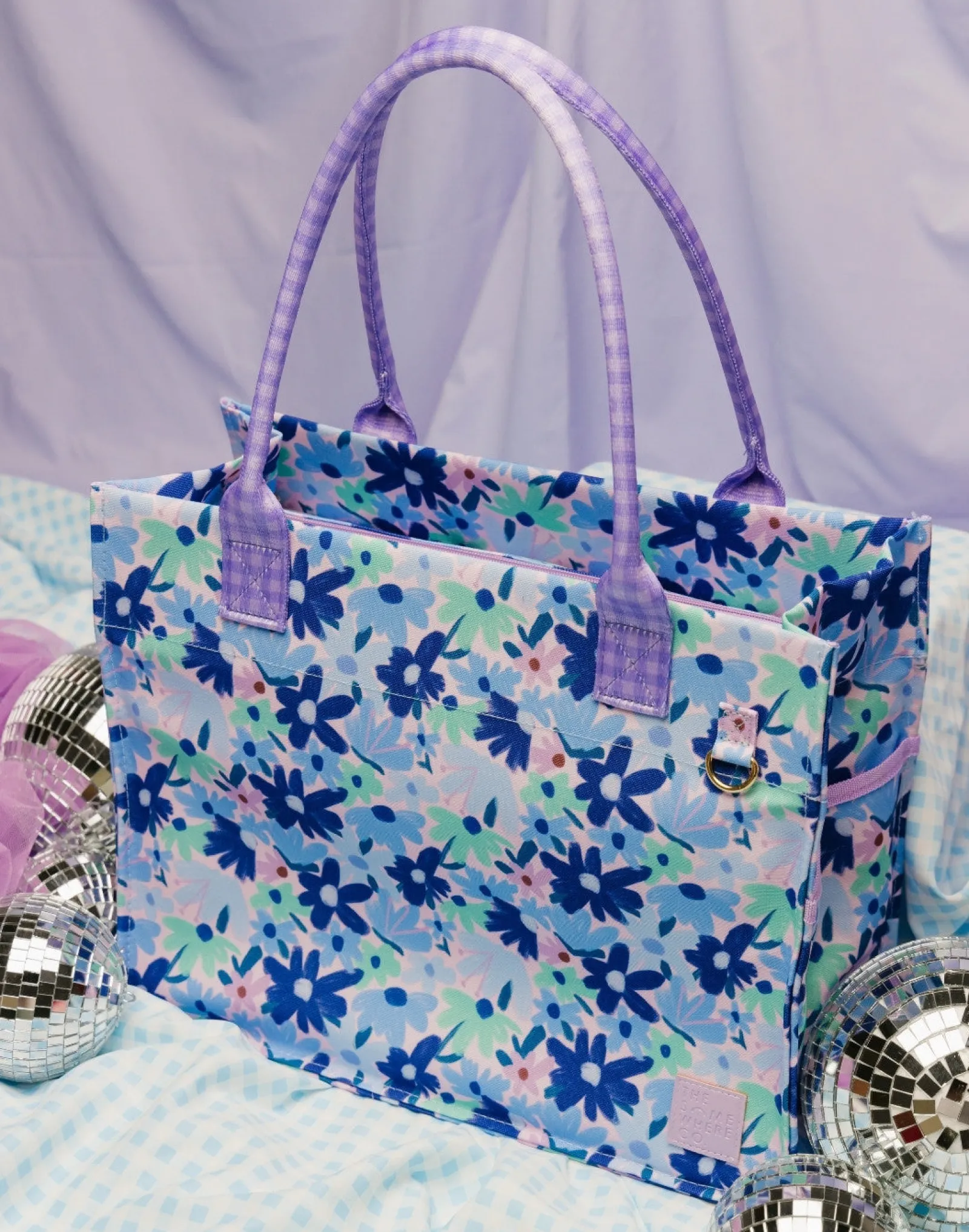 Tote Bags|The Somewhere Co Blue Meadow Everyday Tote