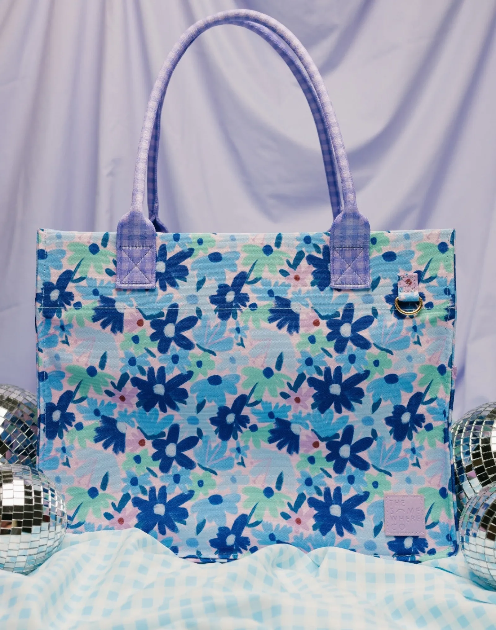 Tote Bags|The Somewhere Co Blue Meadow Everyday Tote
