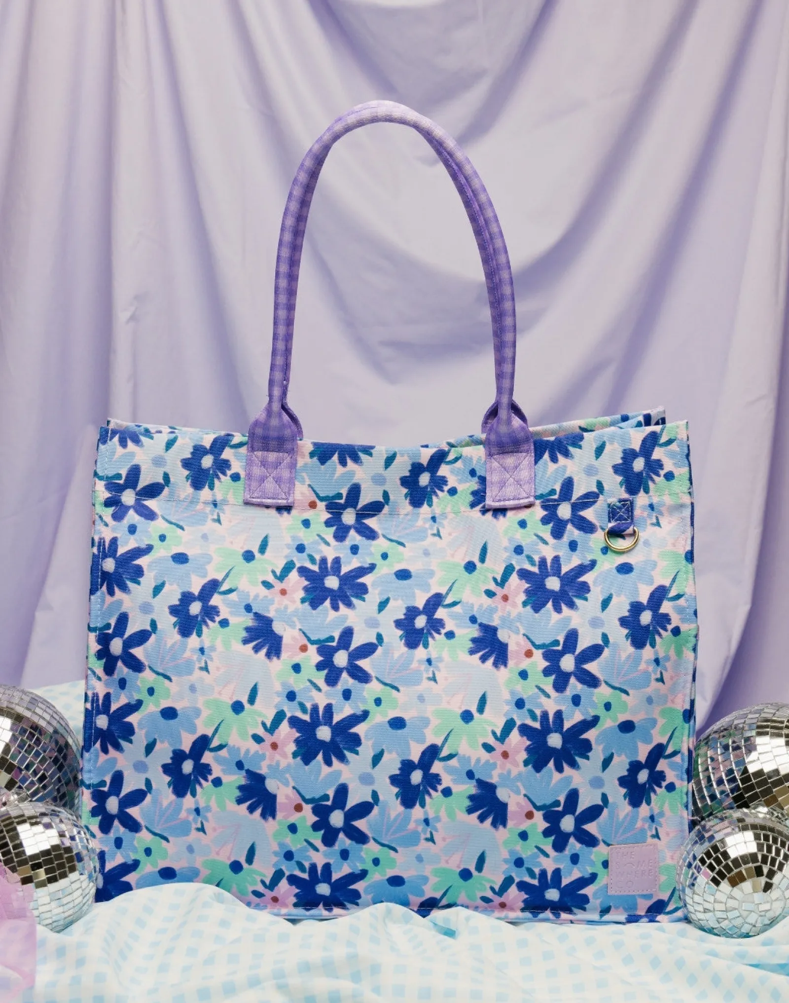 Beach Bags|Beach Bags|The Somewhere Co Blue Meadow Ultimate Tote