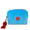 Travel Organisers|Cosmetic Bags|The Somewhere Co Blue Velvet Cosmetic Case
