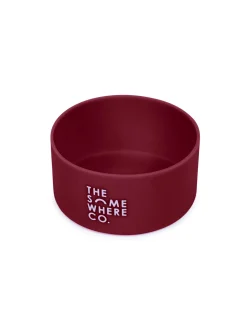Water Bottles|The Somewhere Co Burgundy 1L Water Bottle Silicone Bumper