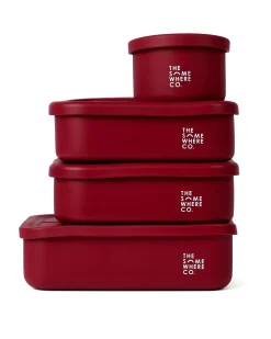 Lunch Packing|The Somewhere Co Burgundy Large Silicone Bento Lunch Box