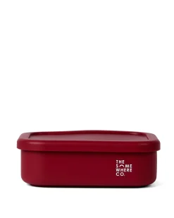 Lunch Packing|The Somewhere Co Burgundy Silicone Bento Lunch Box
