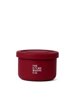 Lunch Packing|The Somewhere Co Burgundy Silicone Snack Box