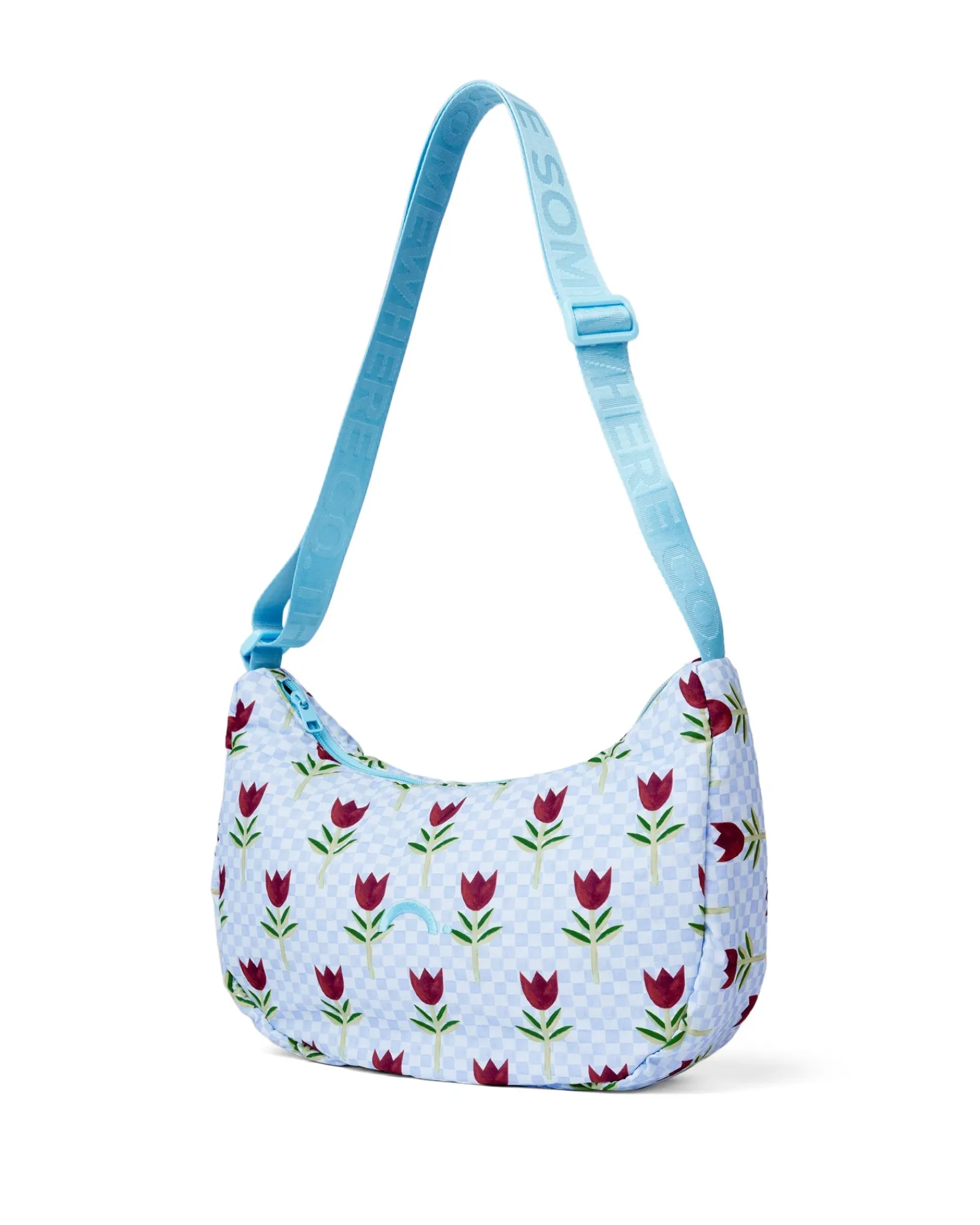 Crossbody Bags|The Somewhere Co Buy Myself Flowers Medium Crescent Bag