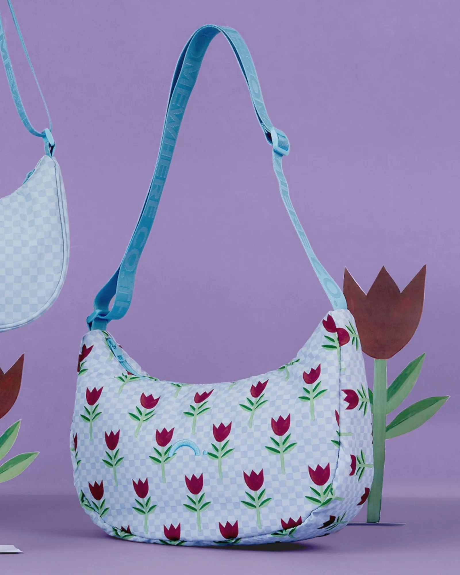 Crossbody Bags|The Somewhere Co Buy Myself Flowers Medium Crescent Bag