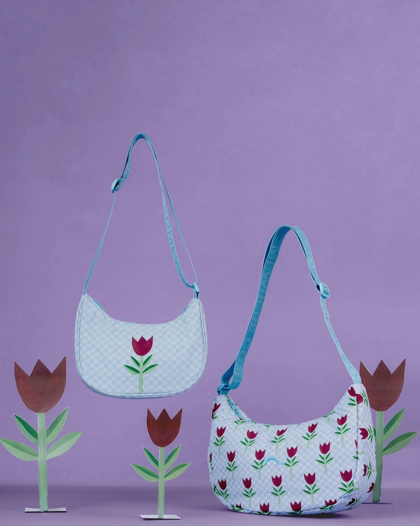 Crossbody Bags|The Somewhere Co Buy Myself Flowers Medium Crescent Bag