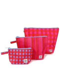 Travel Organisers|Pouches|The Somewhere Co Cherry Pie Handy Pouch Trio
