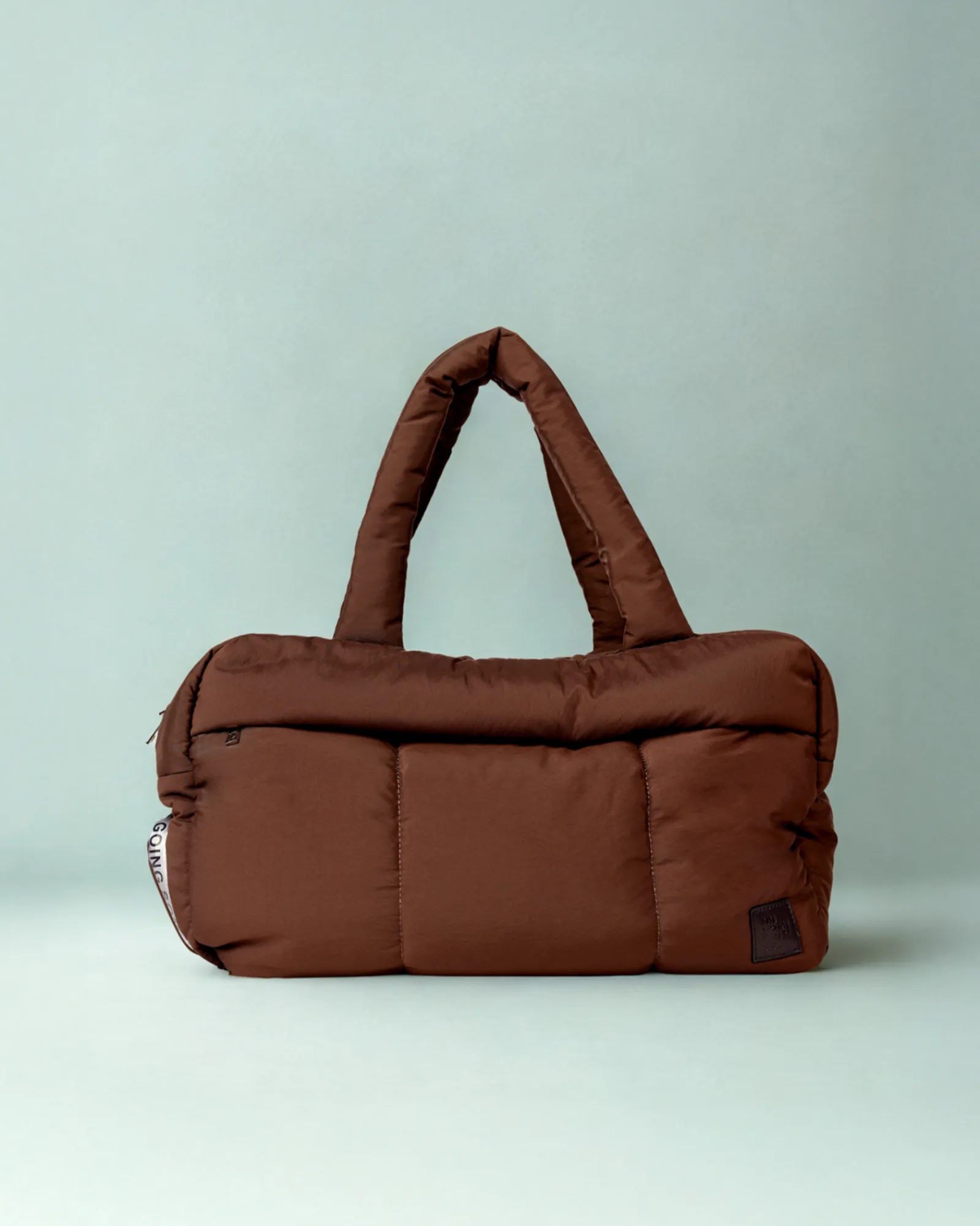 Weekender Bags|Travel Bags|The Somewhere Co Chocolate Marshmallow Duffle Bag