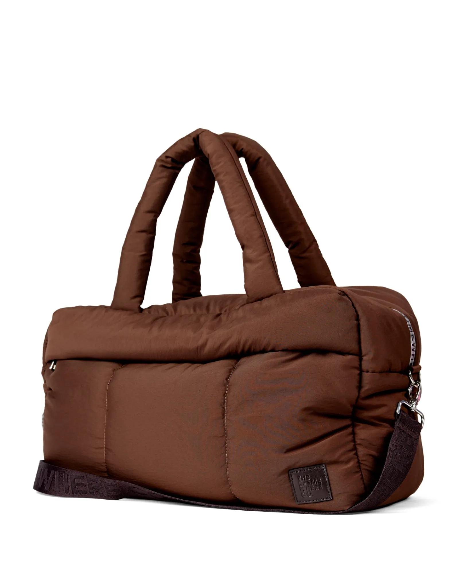 Weekender Bags|Travel Bags|The Somewhere Co Chocolate Marshmallow Duffle Bag