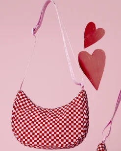 Crossbody Bags|The Somewhere Co Crimson Haze Small Crescent Bag