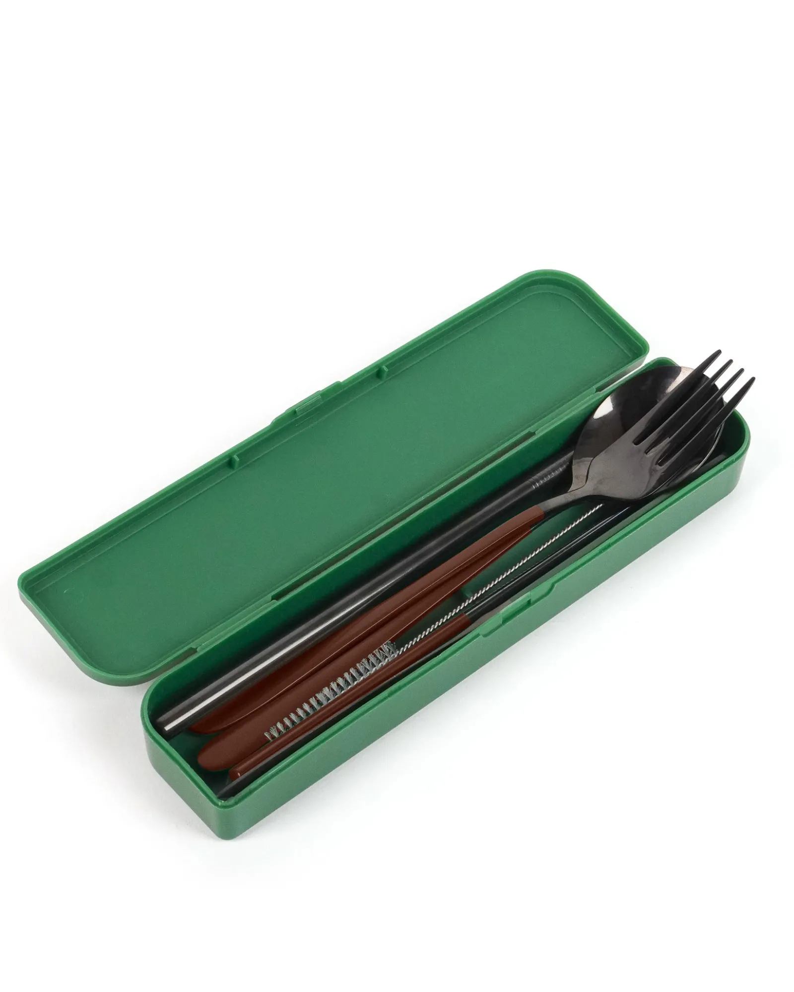 Cutlery Kits|Cutlery Kits|The Somewhere Co Cutlery Kit - Black with Chocolate Handle