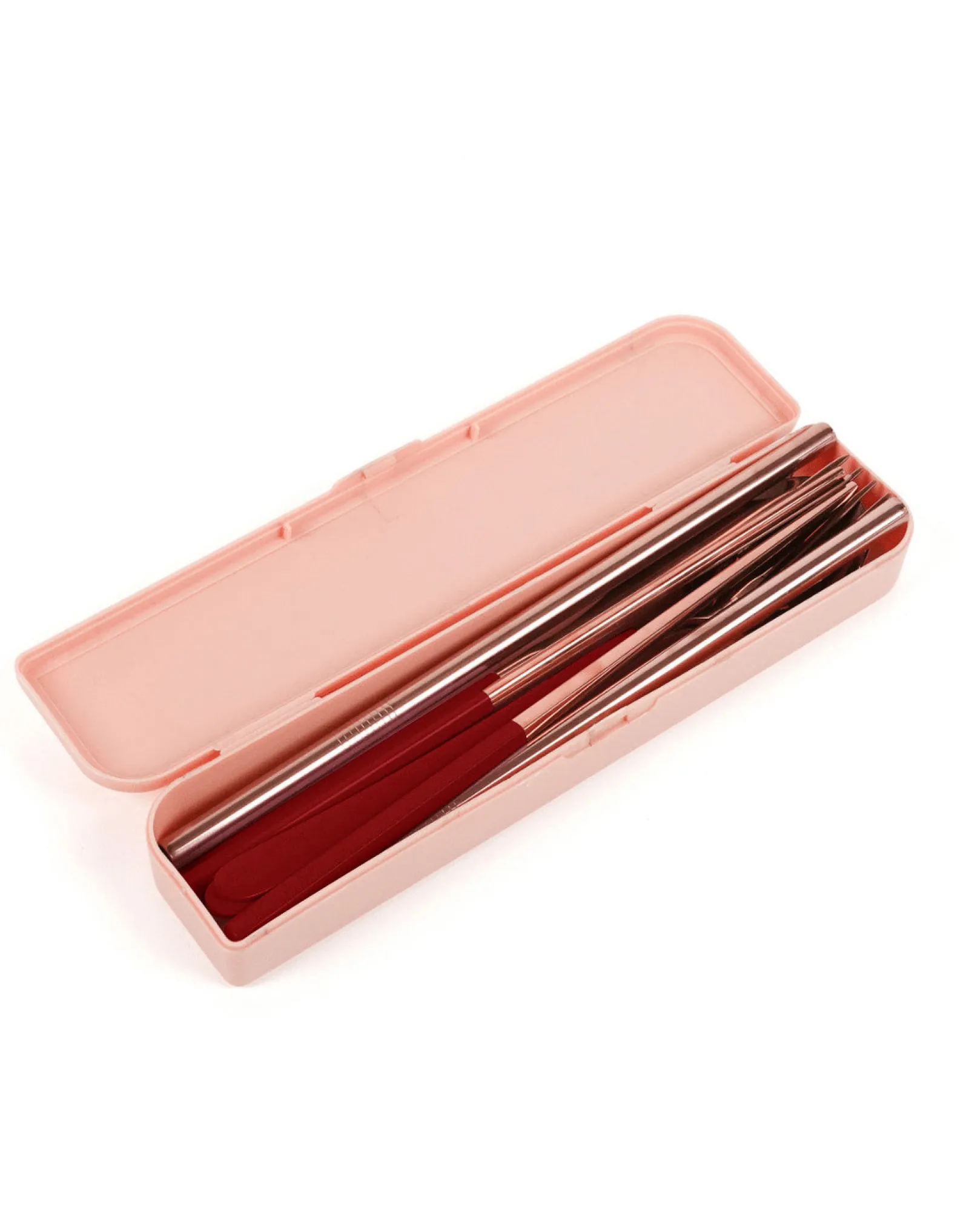Cutlery Kits|Cutlery Kits|The Somewhere Co Cutlery Kit - Rose Gold with Burgundy Handle