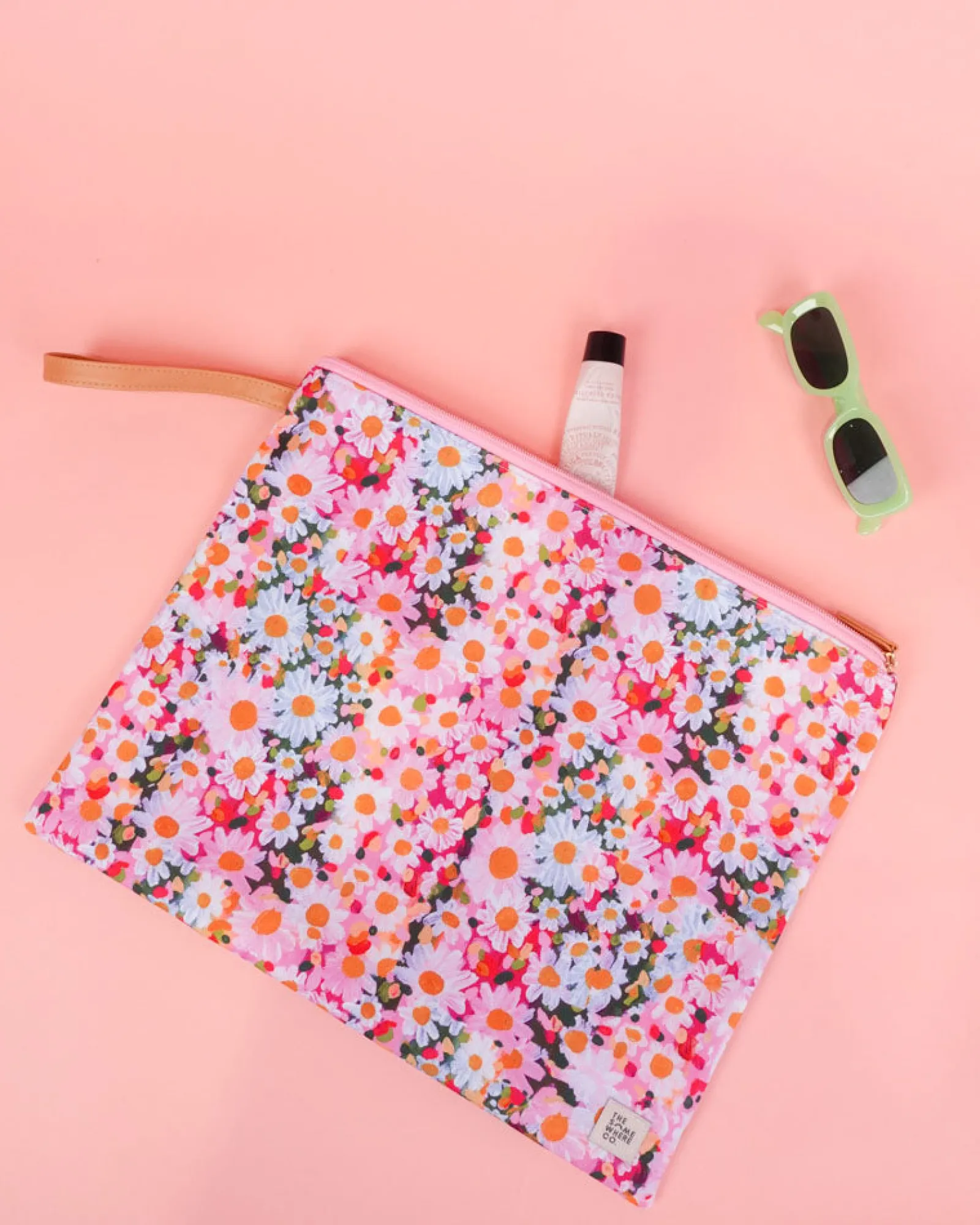 Travel Organisers|Wet Bags|The Somewhere Co Daisy Days Large Wet Bag