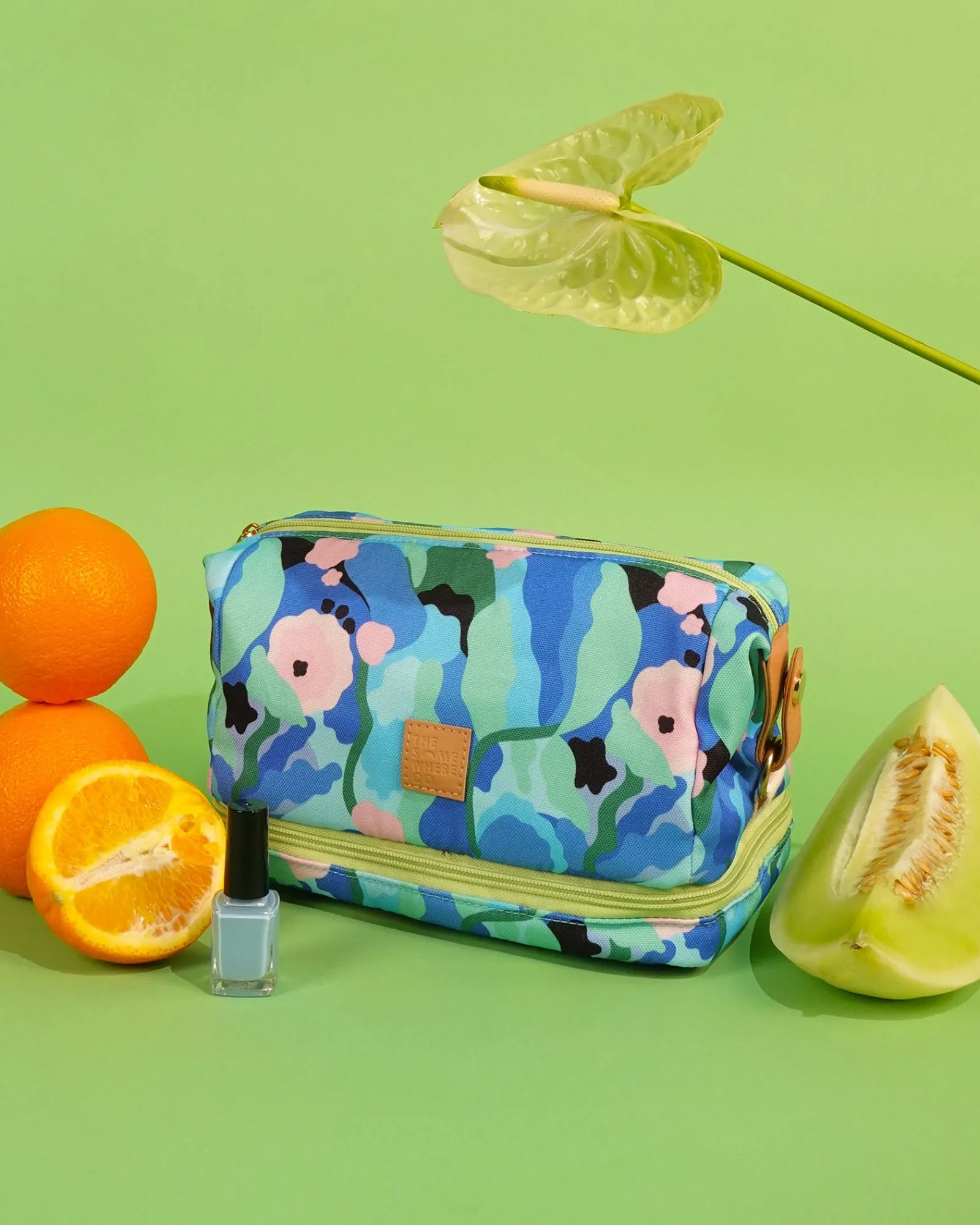 Travel Organisers|Cosmetic Bags|The Somewhere Co Honeydew Cosmetic Bag