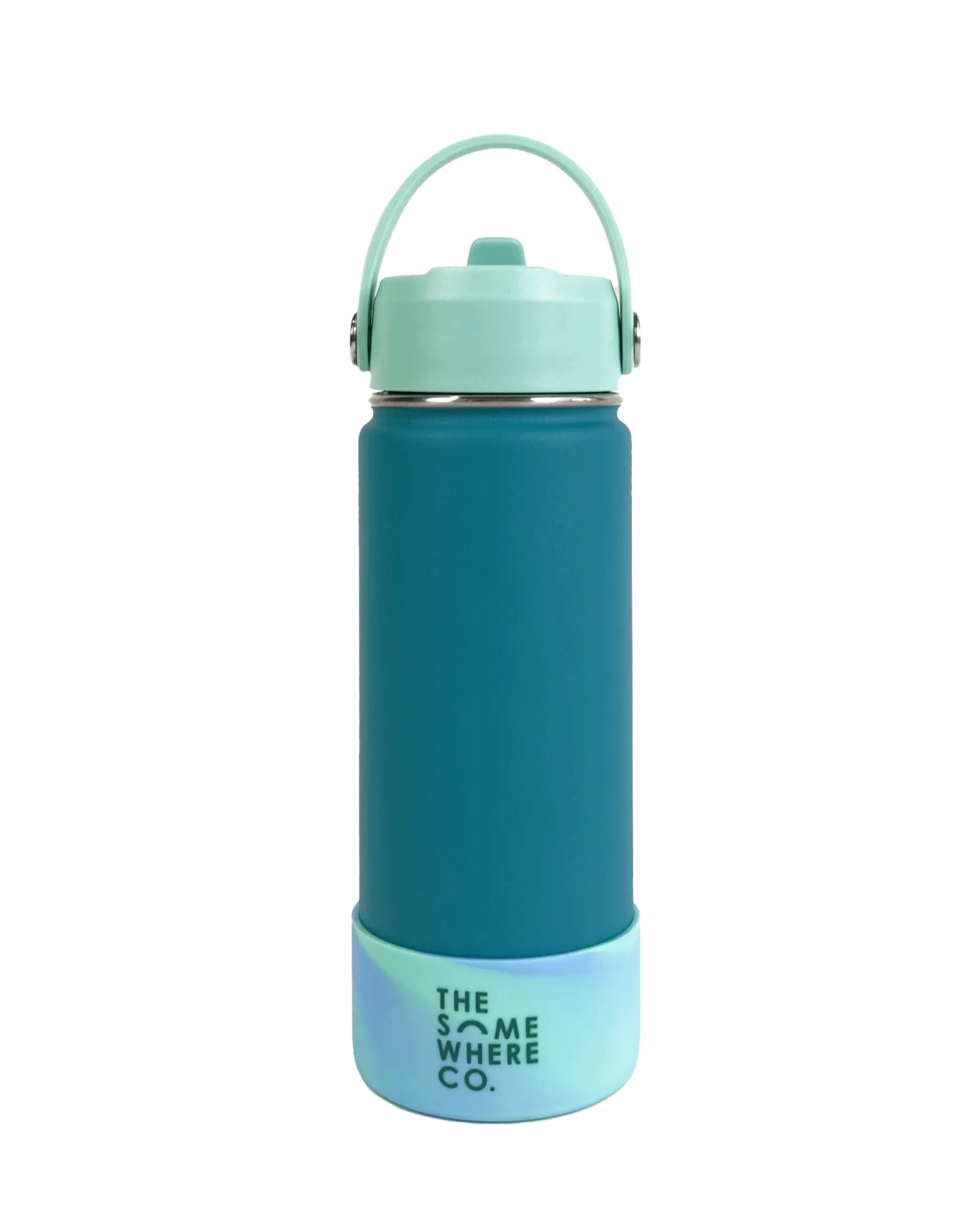 Kids Lunch|The Somewhere Co Jade Green Swirl Water Bottle 500ml