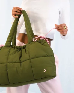 Tote Bags|The Somewhere Co Khaki Marshmallow Midi Tote