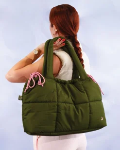 Tote Bags|The Somewhere Co Khaki Marshmallow Midi Tote