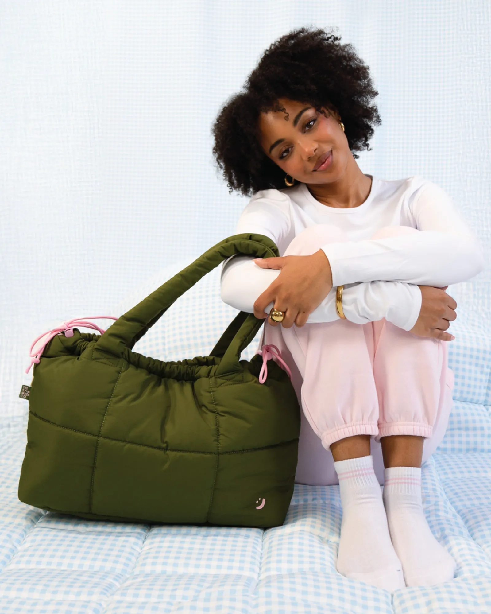 Tote Bags|The Somewhere Co Khaki Marshmallow Midi Tote