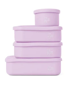 Lunch Packing|The Somewhere Co Lilac Silicone Snack Box