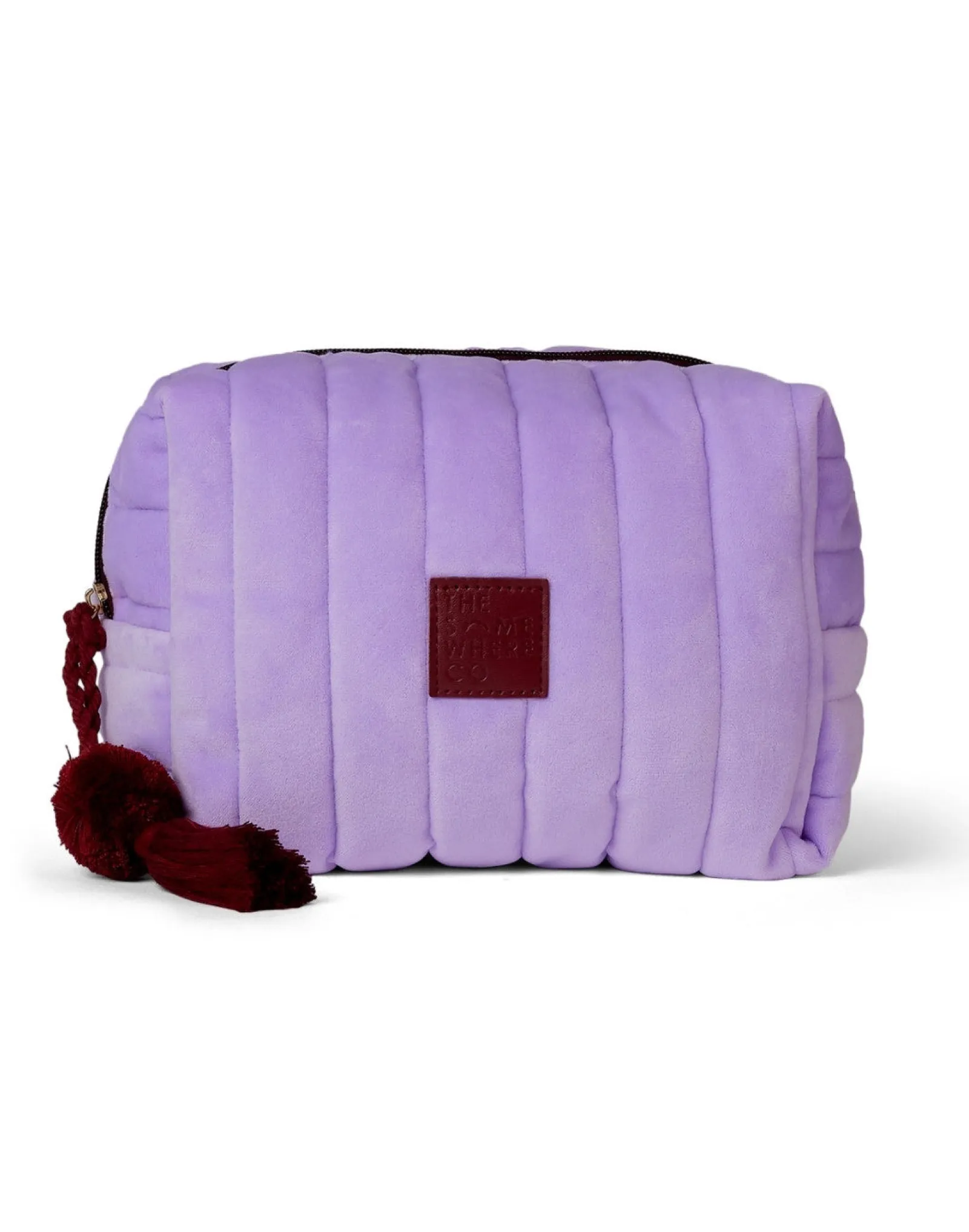 Travel Organisers|Cosmetic Bags|The Somewhere Co Lilac Velvet Cosmetic Case