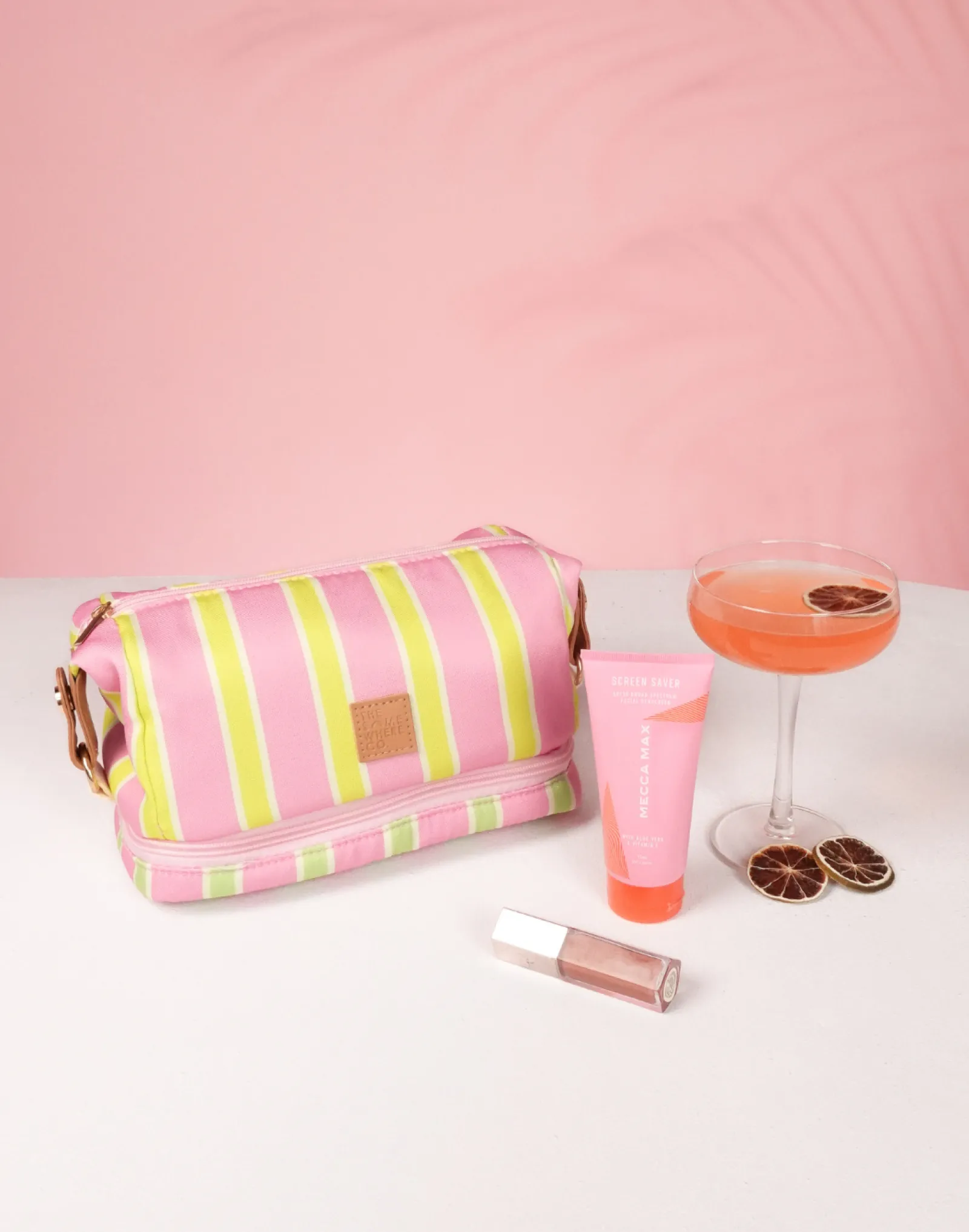 Travel Organisers|Cosmetic Bags|The Somewhere Co Lime Soda Cosmetic Bag