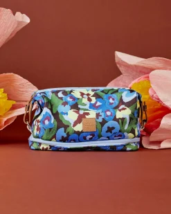 Travel Organisers|Cosmetic Bags|The Somewhere Co Pansy Patch Cosmetic Bag
