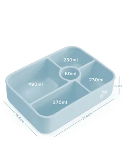 Lunch Packing|The Somewhere Co Powder Blue Large Silicone Bento Lunch Box