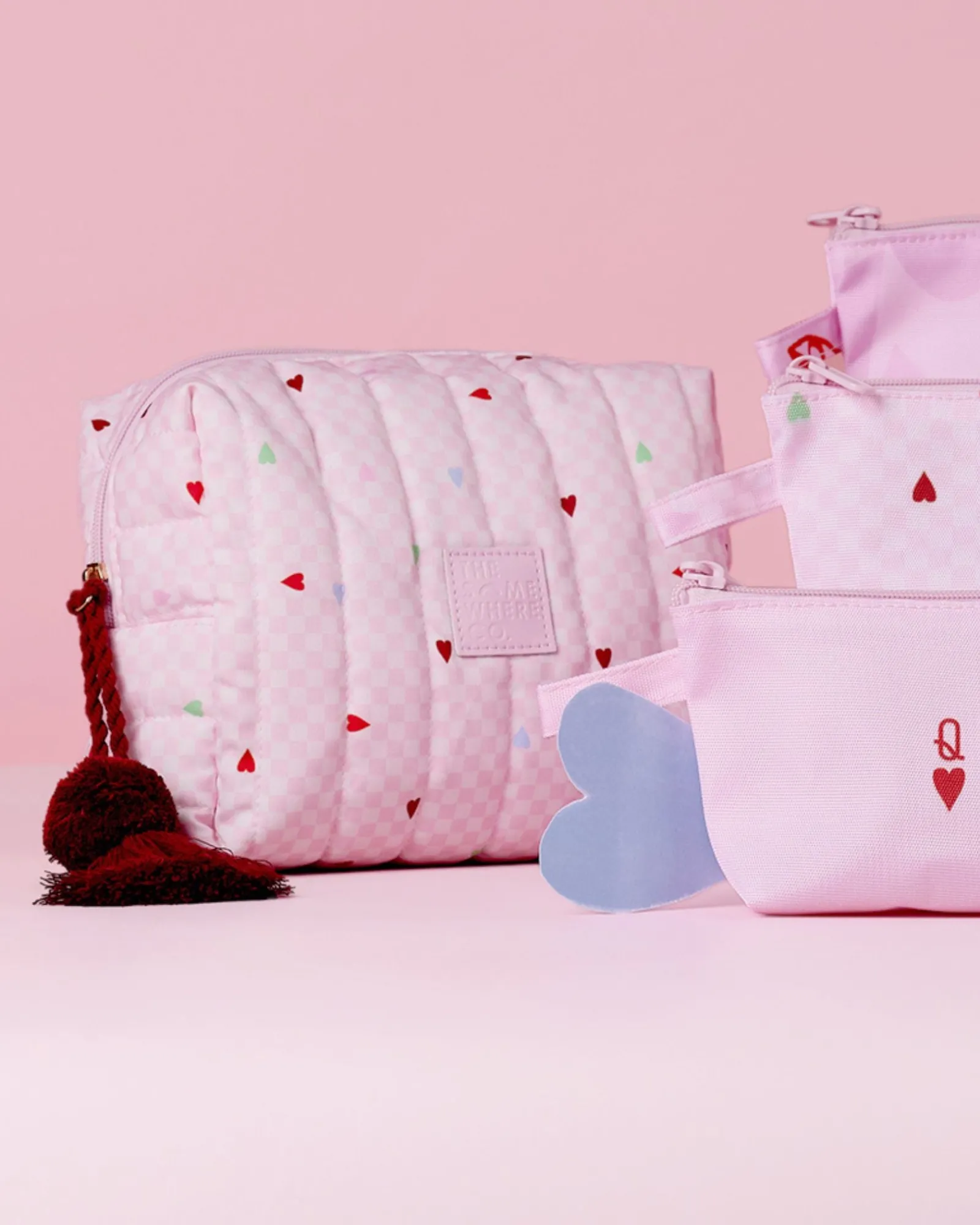 Travel Organisers|Cosmetic Bags|The Somewhere Co Queen of Hearts Cosmetic Case