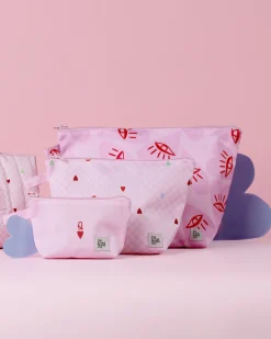 Travel Organisers|Pouches|The Somewhere Co Queen of Hearts Handy Pouch Trio