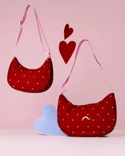 Crossbody Bags|The Somewhere Co Queen of Hearts Small Crescent Bag