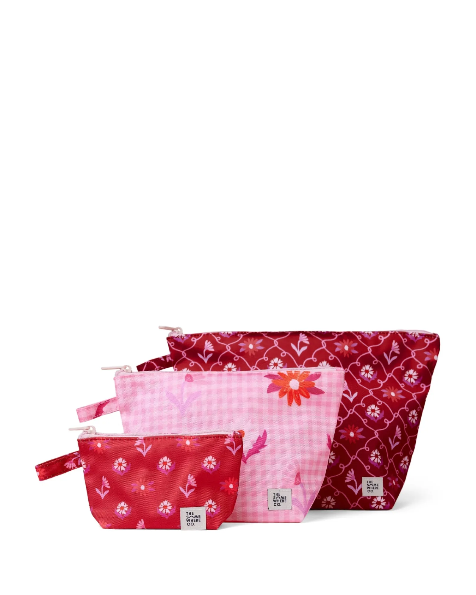 Travel Organisers|Pouches|The Somewhere Co Rosewood Handy Pouch Trio