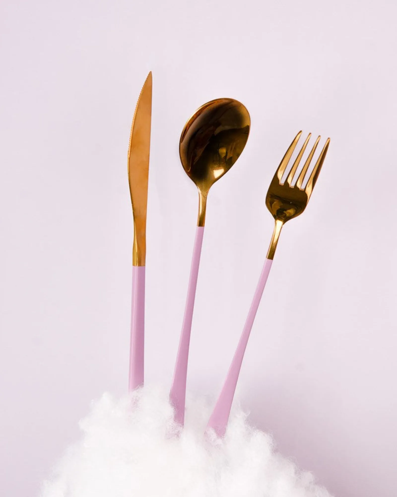 Cutlery Kits|Cutlery Kits|The Somewhere Co Take Me Away Cutlery Kit - Gold with Lilac Handle