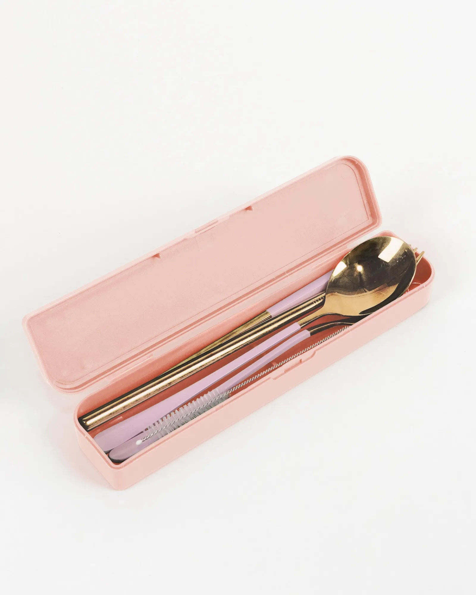 Cutlery Kits|Cutlery Kits|The Somewhere Co Take Me Away Cutlery Kit - Gold with Lilac Handle