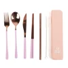 Cutlery Kits|Cutlery Kits|The Somewhere Co Take Me Away Cutlery Kit - Rose Gold with Lilac Handle