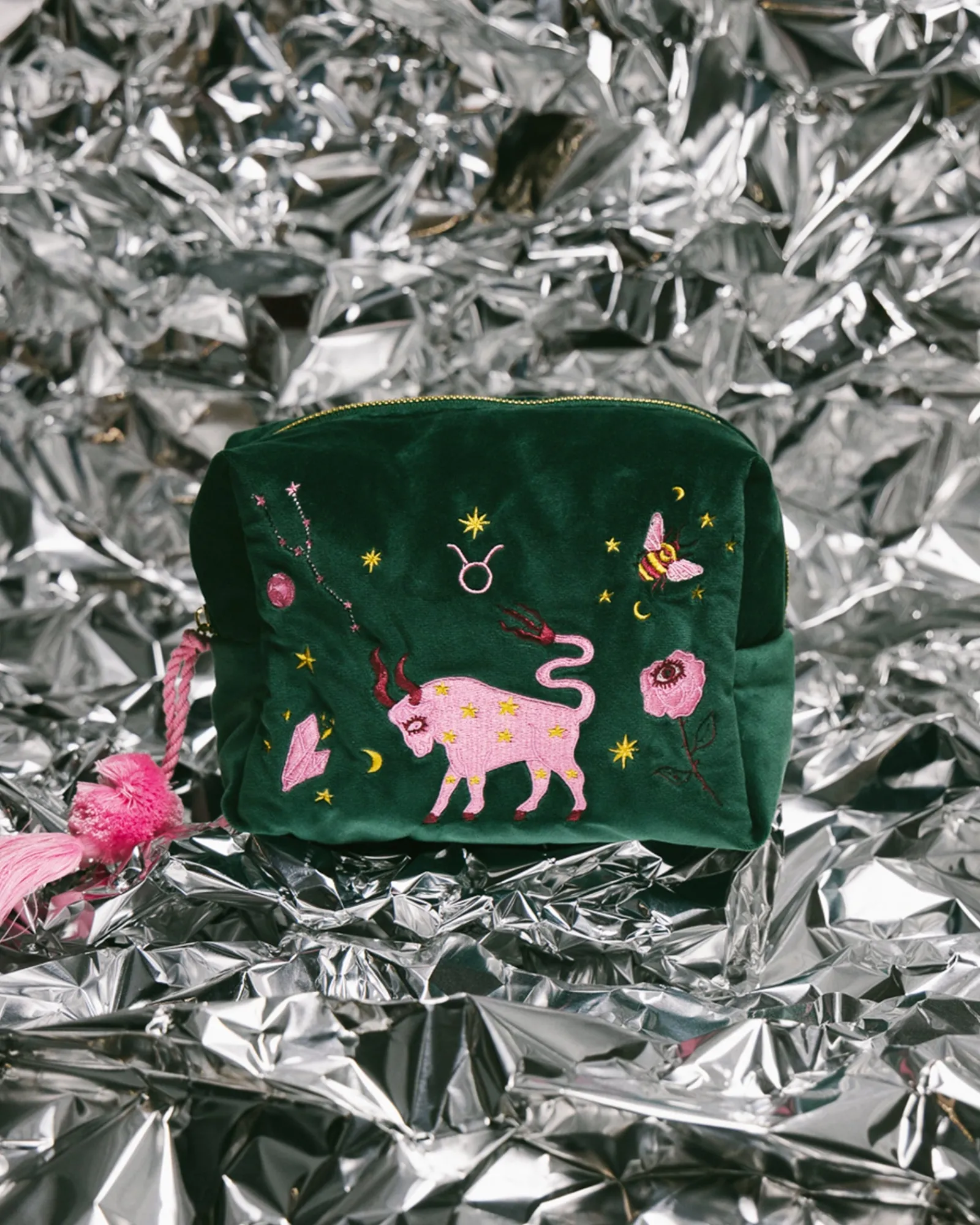 Travel Organisers|Cosmetic Bags|The Somewhere Co Taurus Astrology Cosmetic Case