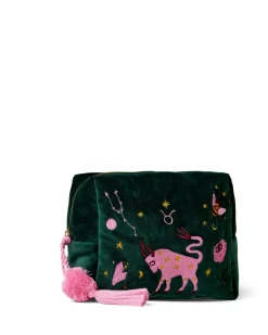 Travel Organisers|Cosmetic Bags|The Somewhere Co Taurus Astrology Cosmetic Case